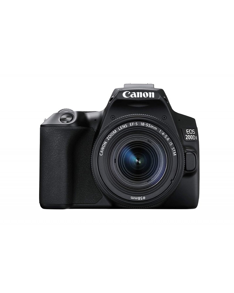 Canon 200D Mark II EF-S 18-55mm 4-5.6 IS STM lens Kit (Black)